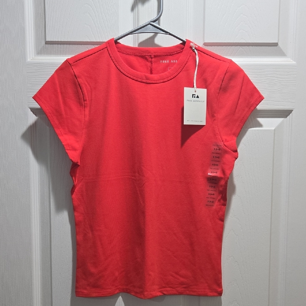 Vibrant Red Short Sleeve Women's Tee - Picture 4 of 7